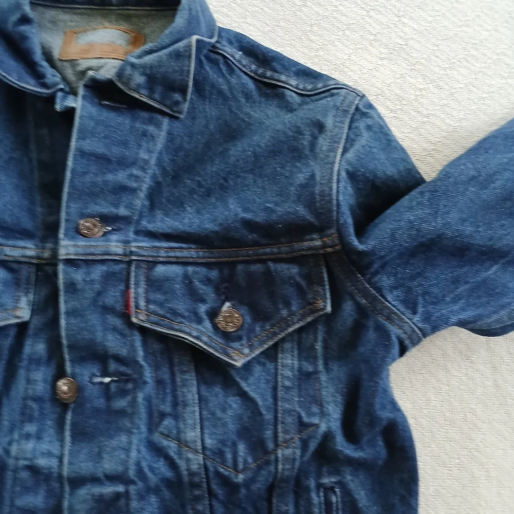 levis ♡ 80s denim trucker type 3 jacket vintage red tab removed retro 38long